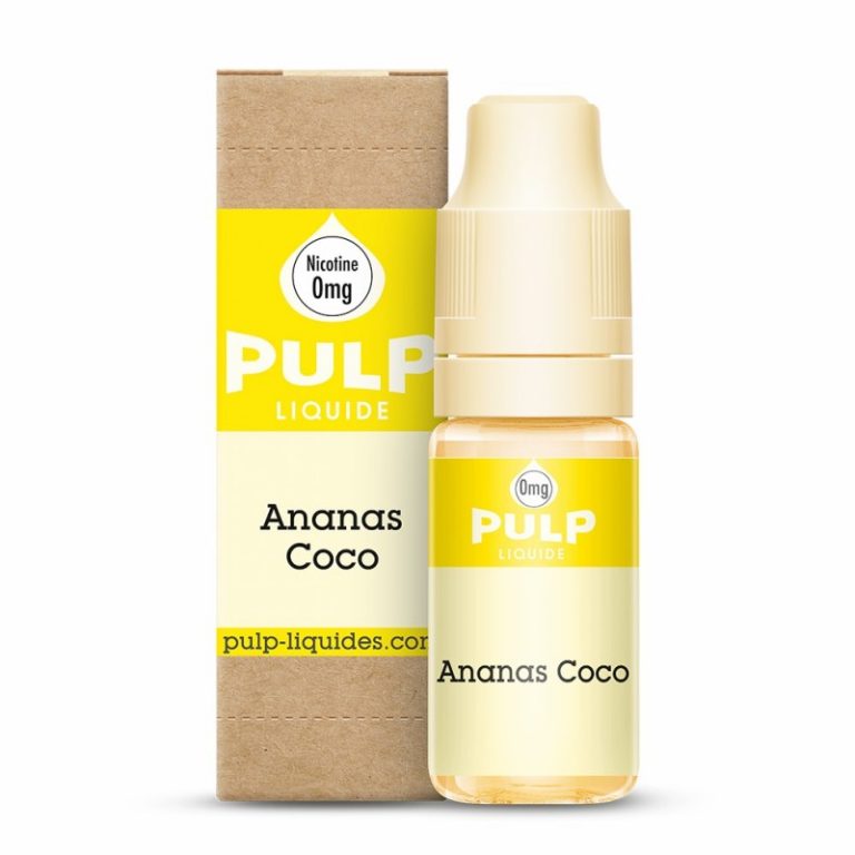 E-liquide Ananas Coco Pulp 10 ml – saveur ananas et noix de coco